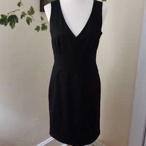 Beautiful sleeveless black dress.
